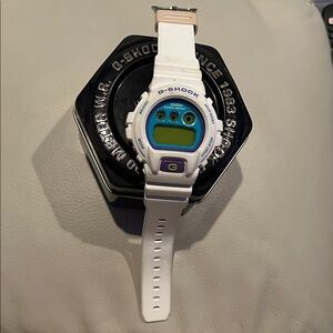 Casio G-Shock White and Blue Smartwatch